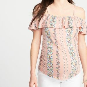 Old Navy Maternity Off-the-shoulder BLACK top